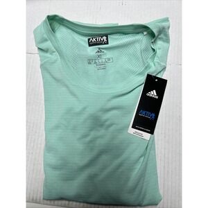 Adidas Running Aktiv Against Cancer T-Shirt Tee Womens XL Climacool Reflective
